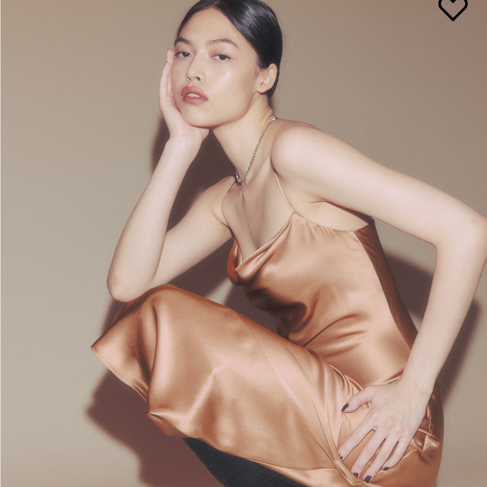 Reformation 100% silk Salamanca slip dress in size 2.